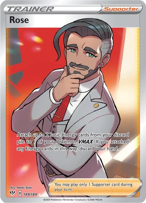 Rose (Full Art) [SWSH03 - 189/189]-Trippy Trades