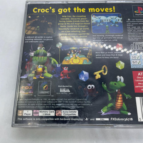 Croc Legend Of The Gobbos PS1 Playstation 1 Game + Manual PAL-Trippy Trades