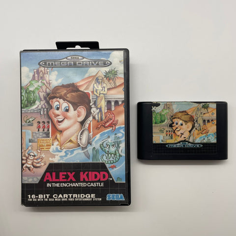 Alex Kidd enchanted castle Sega Mega Drive Game + Manual PAL 05A5