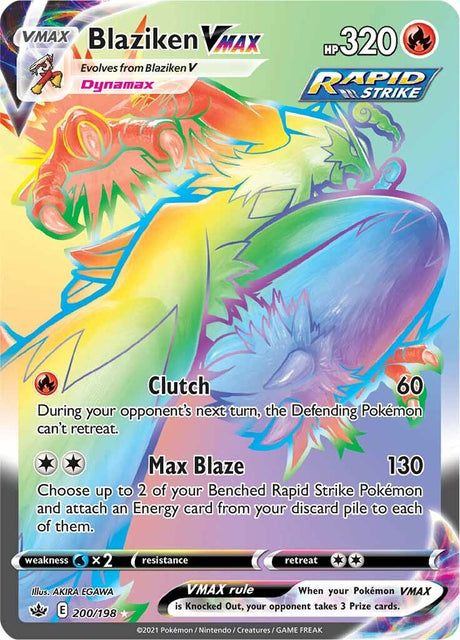 Blaziken VMAX (Secret) [SWSH06 - 200/198]-Trippy Trades