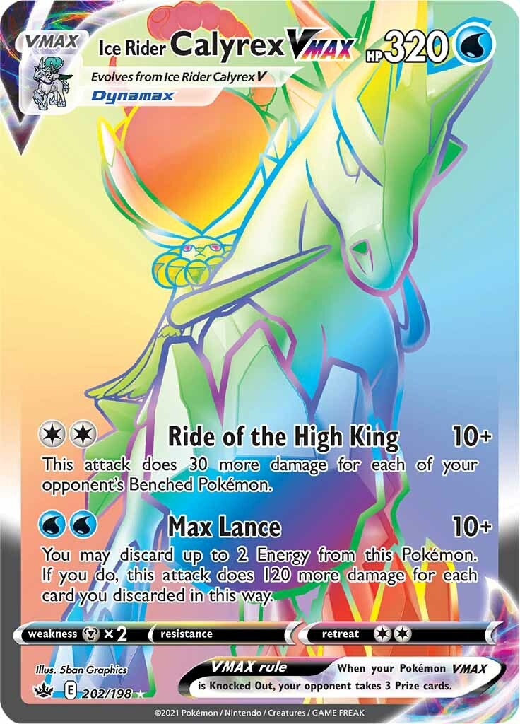 Ice Rider Calyrex VMAX (Secret) [SWSH06 - 202/198]