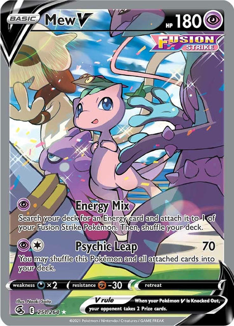 Mew V (Alternate Full Art) [SWSH08 - 251/264]-Trippy Trades