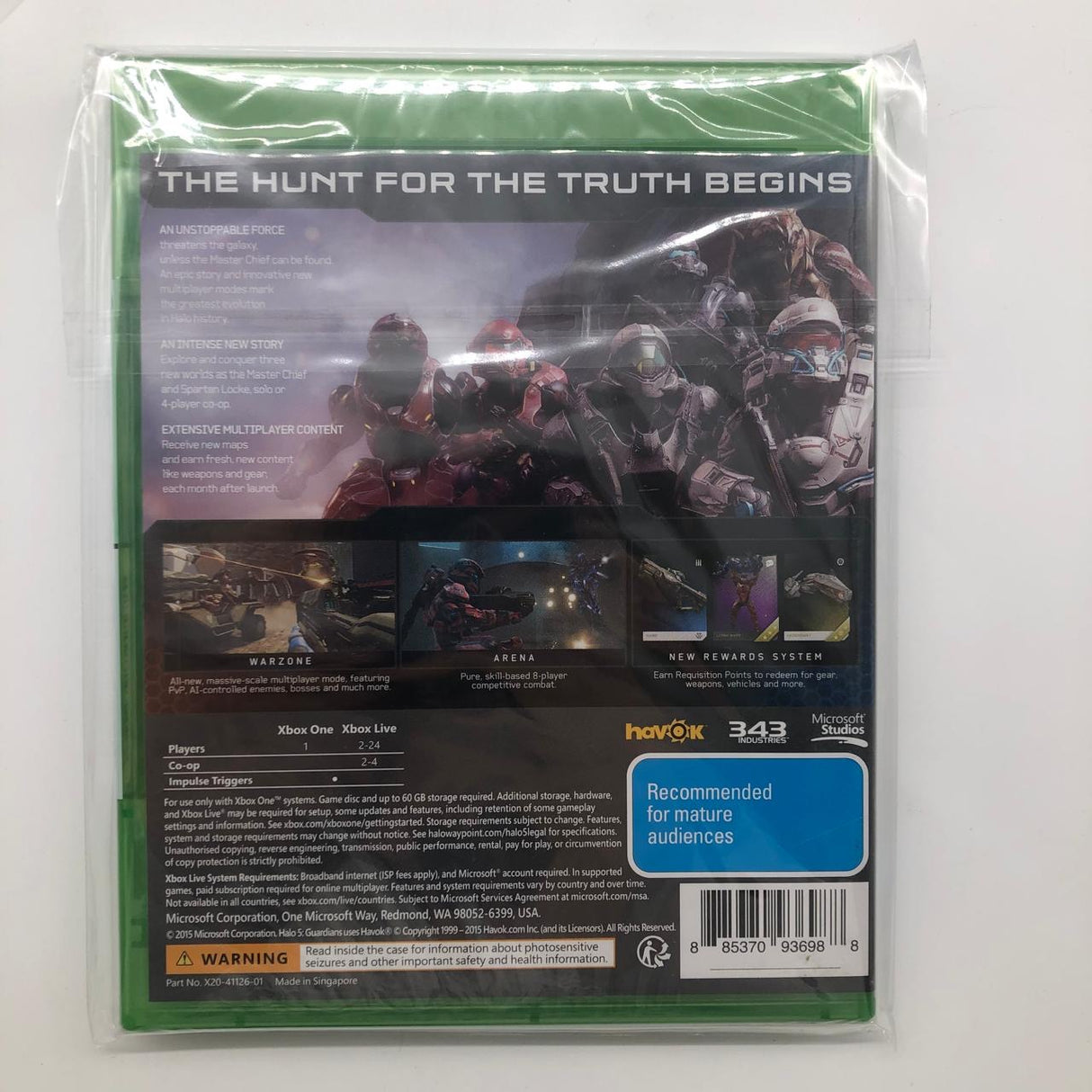 Halo 5 Guardians Xbox One Game Brand New SEALED PAL 28A4 - Trippy Trades 