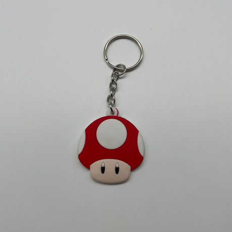 Super Mario Bros Cartoon Keychain Anime Figure Super Mushroom