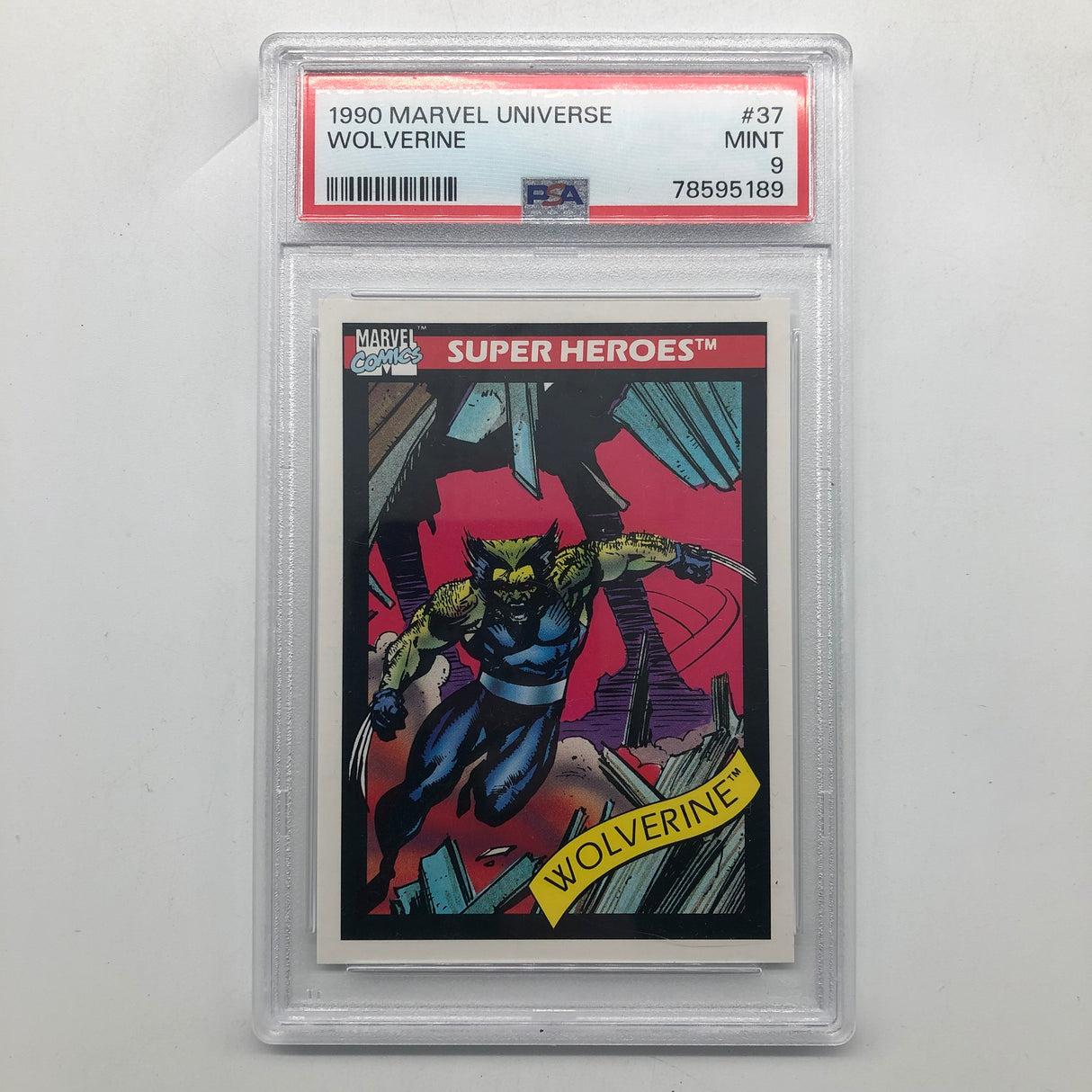 Marvel Comics Super Heroes Wolverine #37 Marvel Universe Graded PSA 9 25AU4-Trippy Trades