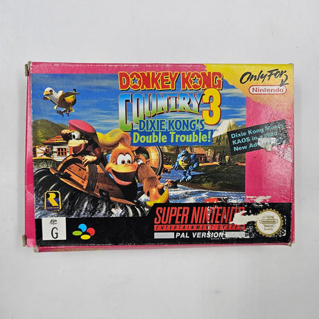 Donkey Kong Country 3 Super Nintendo SNES Game Boxed Complete PAL