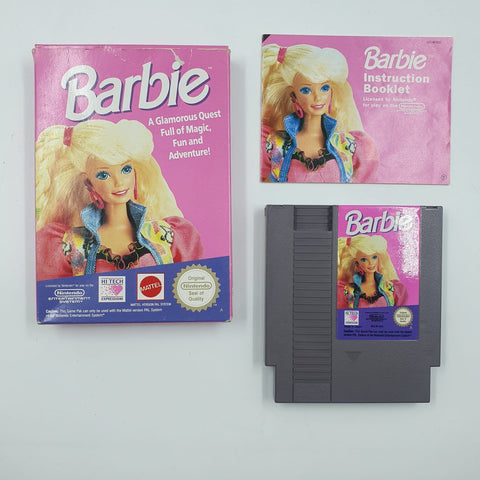 Barbie Nintendo Entertainment System NES Game Boxed + Manual PAL 05A4