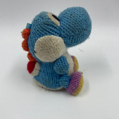 Yarn Yoshi Light-Blue Nintendo Amiibo