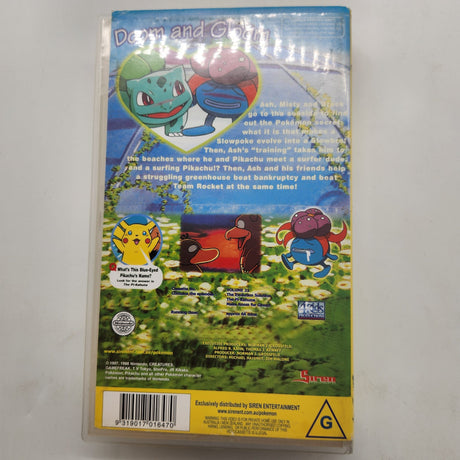 Pokemon Hang Ten Pikachu VHS Video Cassette Tape