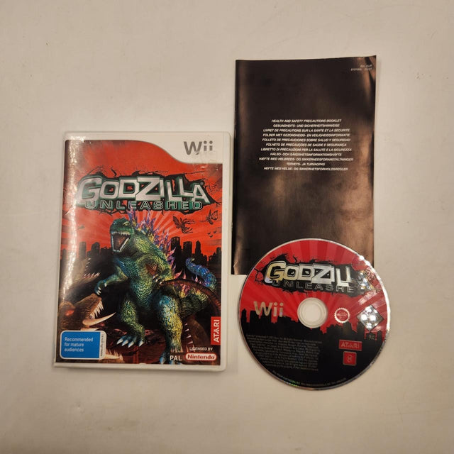 Godzilla Unleashed Nintendo Wii Game + Manual PAL