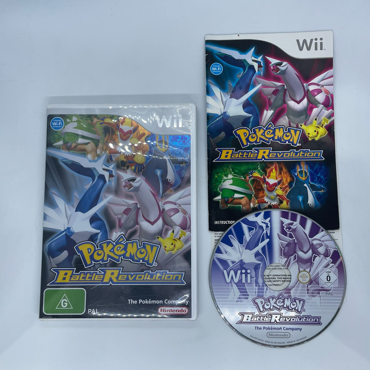 Pokemon Battle Revolution Nintendo Wii Game + Manual PAL