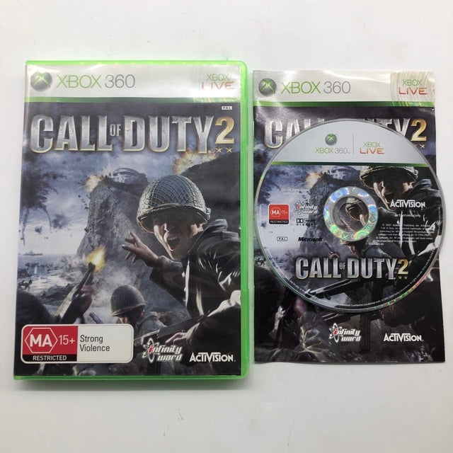 Call of Duty 2 Xbox 360 Game + Manual PAL