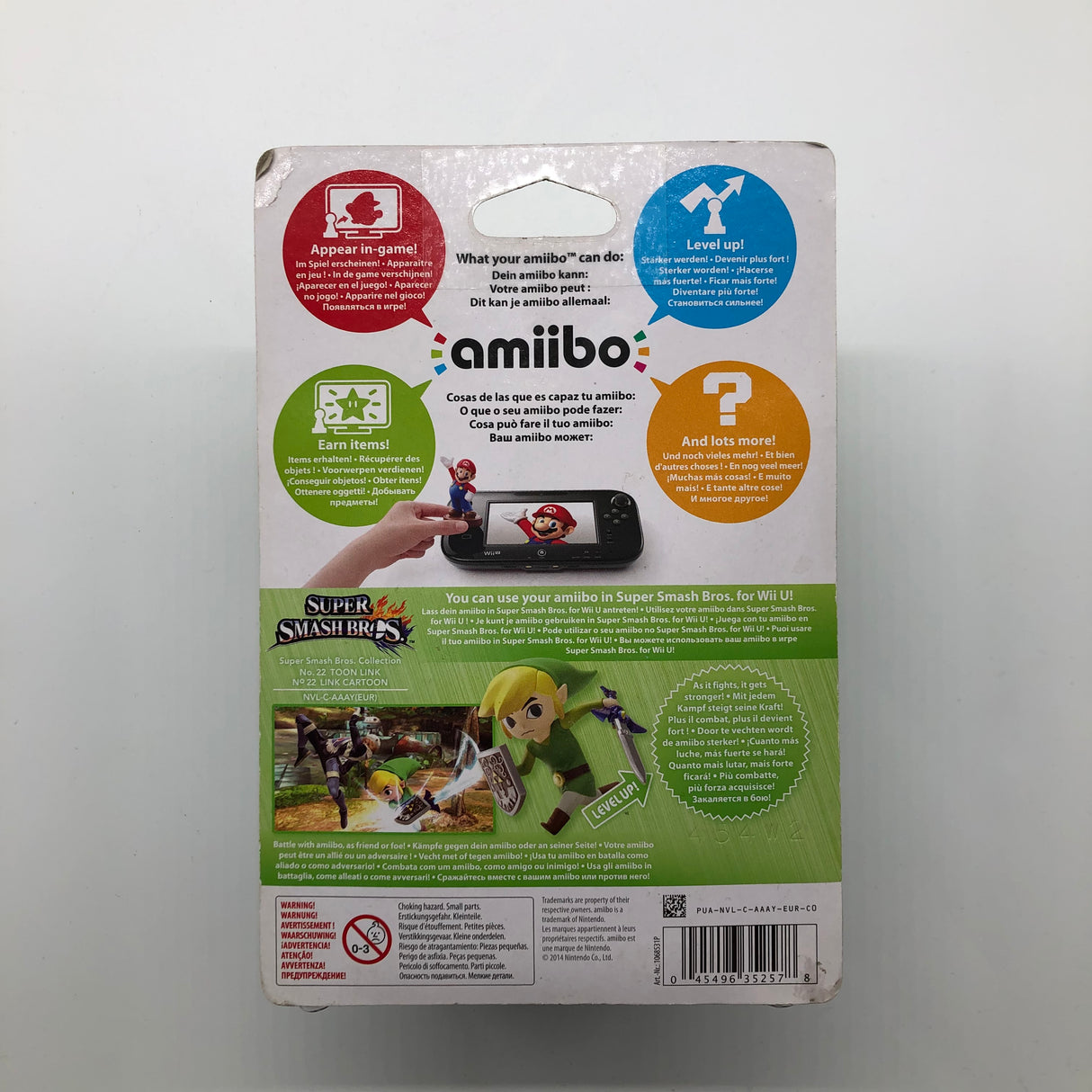 Toon Link The Legend of Zelda Super Smash Bros No. 22 Nintendo Amiibo
