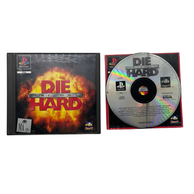 Die Hard Trilogy PlayStation 1 PS1 Game + Manual PAL