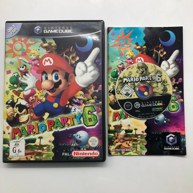 Mario Party 6 Nintendo Gamecube Game + Manual PAL