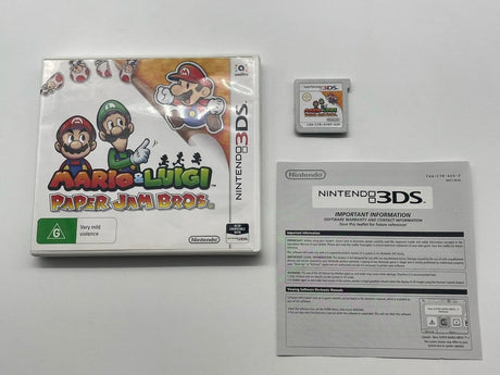 Mario & Luigi Paper Jam Bros Nintendo 3DS Game + Manual PAL