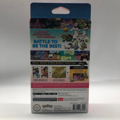 Pokémon Sword And Pokemon Shield Dual Pack Nintendo Switch Steelbook Edition Boxed 25AU4
