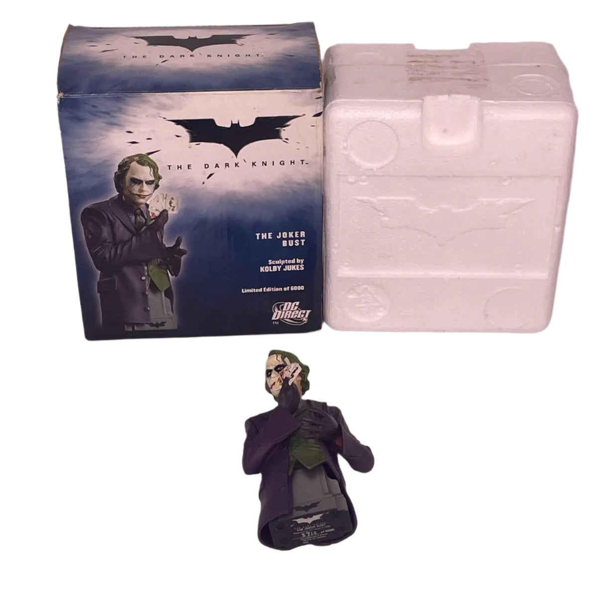 DC Direct 3710 Kolby Jukes Batman the Dark Knight The Joker Bust Figure Boxed