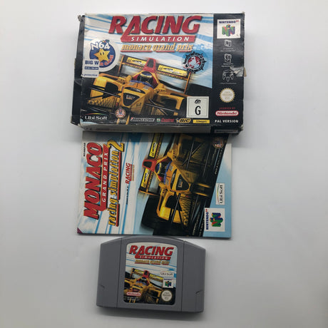 Racing simulation Monaco Grand Prix Nintendo 64 N64 Game Boxed Complete PAL