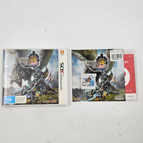 Monster Hunter 3 Ultimate Nintendo 3DS Game + Manual PAL