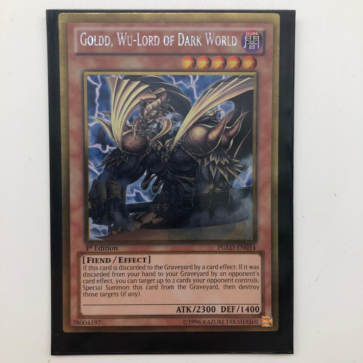 Goldd, Wu-Lord of Dark World PGLD-EN054 Yugioh Gold Rare
