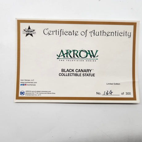 Black Canary Arrow Collectible Statue Action Figure