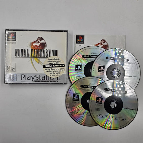 Final Fantasy Viii PS1 Playstation 1 Game + Manual PAL