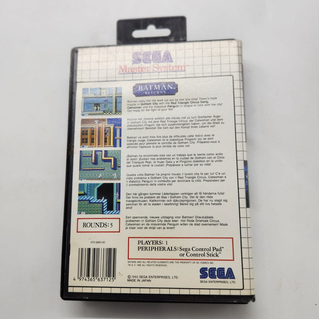 Laser Ghost Sega Master System Game + Manual PAL