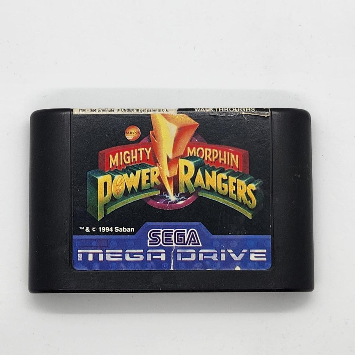 Mighty Morphin Power Rangers Sega Mega Drive Game Cartridge PAL