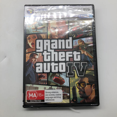 Grand Theft Auto IV Games for Windows PC Computer Game DVD Brand New SEALED 25AU4