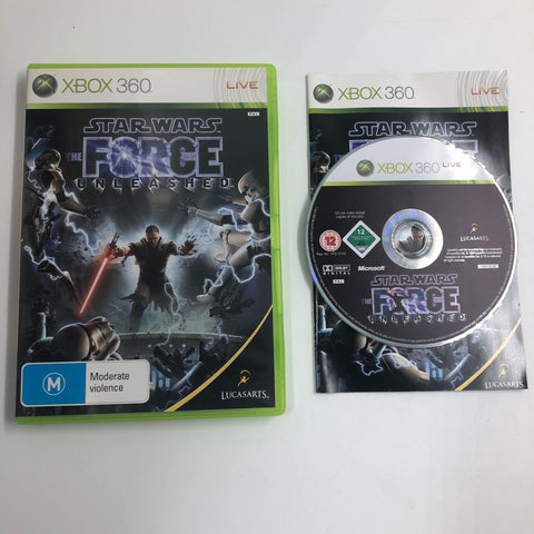 Star Wars The Force Unleashed Xbox 360 Game + Manual PAL 05A4
