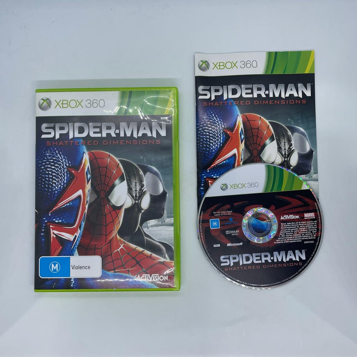 Spider-Man Shattered Dimensions Xbox 360 Game + Manual PAL