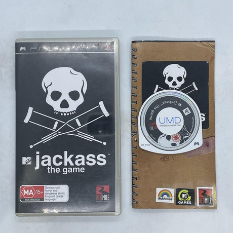 Jackass The Game PSP Playstation Portable Game + Manual