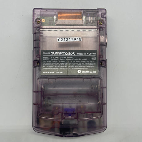 Game Boy Color Atomic Clear Purple Console Boxed Complete with Manual