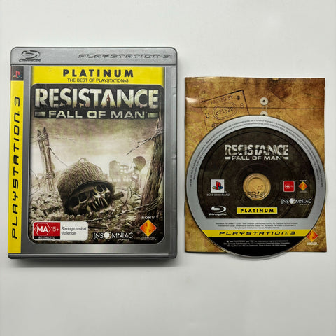 Resistance Fall Of Man PS3 Playstation 3 Game + Manual 05A4
