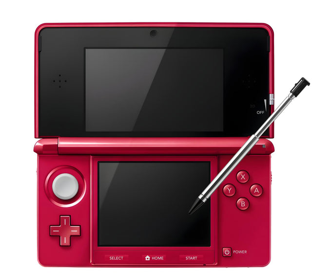 Nintendo 3DS Metallic Red Console + Charger