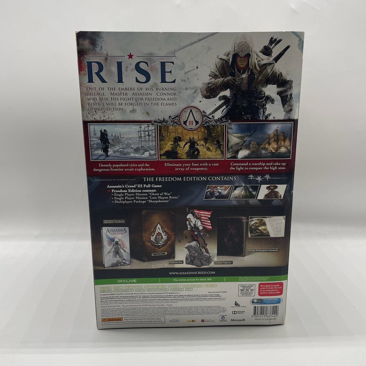 Assassin's Creed III 3 Freedom Edition Xbox 360 Game Boxed PAL