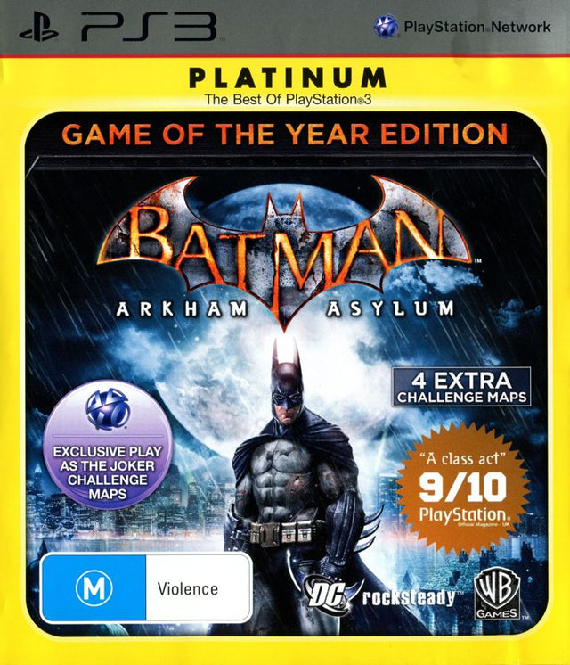 Batman: Arkham Asylum: Game of the Year Edition Playstation 3 PS3 Game PAL