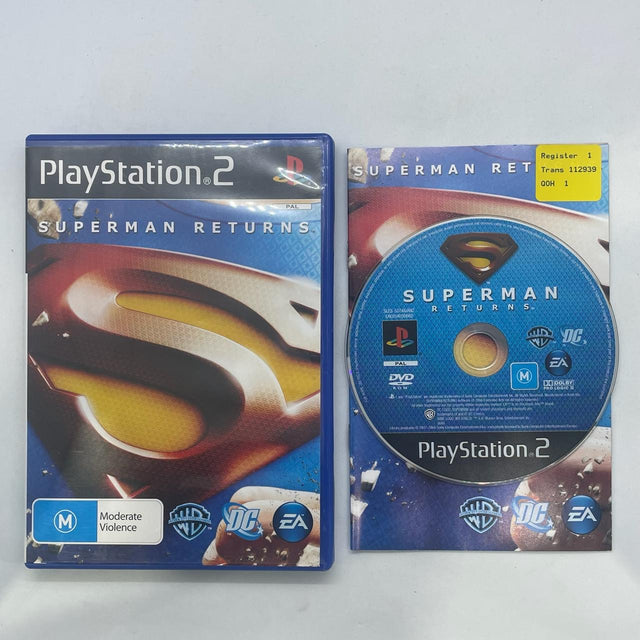 Superman Returns PS2 Playstation 2 Game + Manual