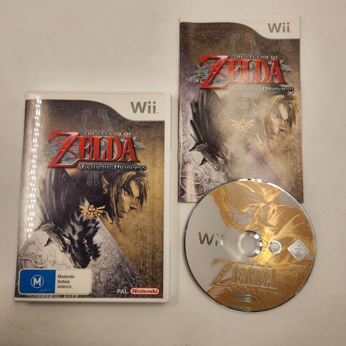 The Legend of Zelda Twilight Princess Nintendo Wii Game + Manual PAL