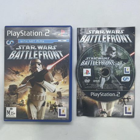 Star Wars Battlefront PS2 Playstation 2 Game + Manual PAL