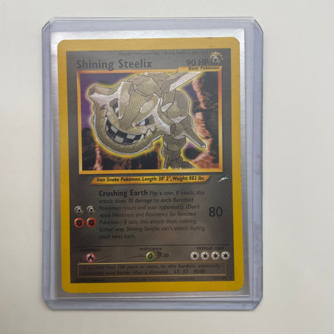 Shining Steelix Pokemon Card 112/105 Neo Destiny 05A4