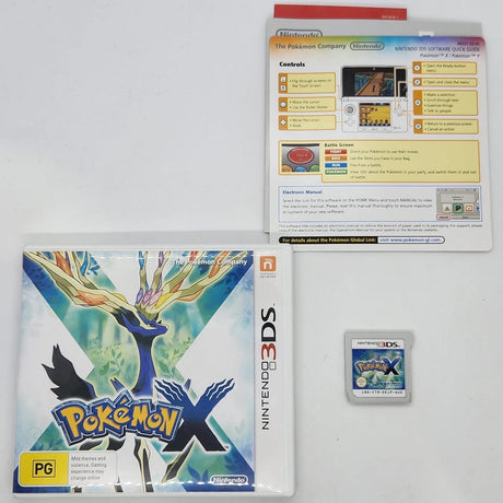 Pokemon X Nintendo 3DS Game + Manual PAL