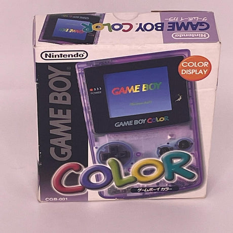Game Boy Color Atomic Clear Purple Console Boxed Complete with Manual