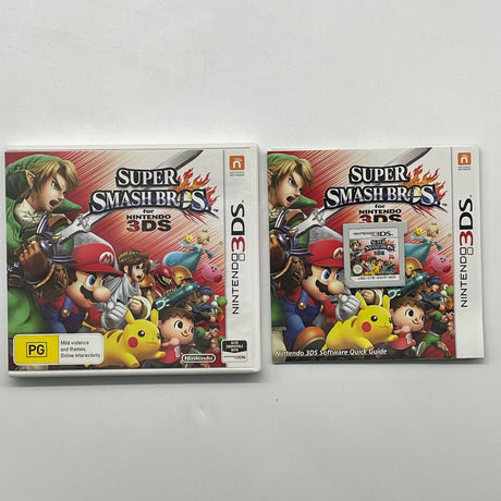 Super Smash Bros Nintendo 3DS Game + Manual PAL