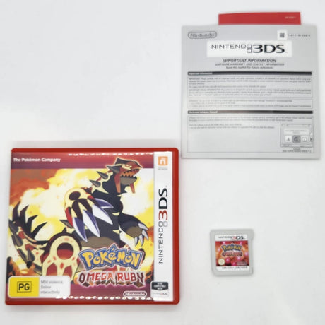 Pokemon Omega Ruby Nintendo 3DS Game + Manual PAL