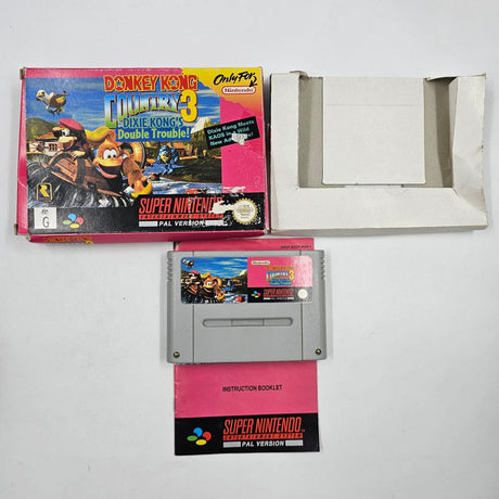 Donkey Kong Country 3 Super Nintendo SNES Game Boxed Complete PAL