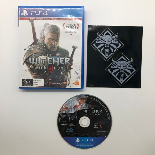 The Witcher 3 Wild Hunt PS4 Playstation 4 Game + Manual