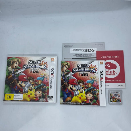 Super Smash Bros Nintendo 3DS Game + Manual PAL