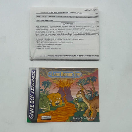 The Land Before Time Nintendo Gameboy Advance GBA Game Boxed Complete PAL-Trippy Trades